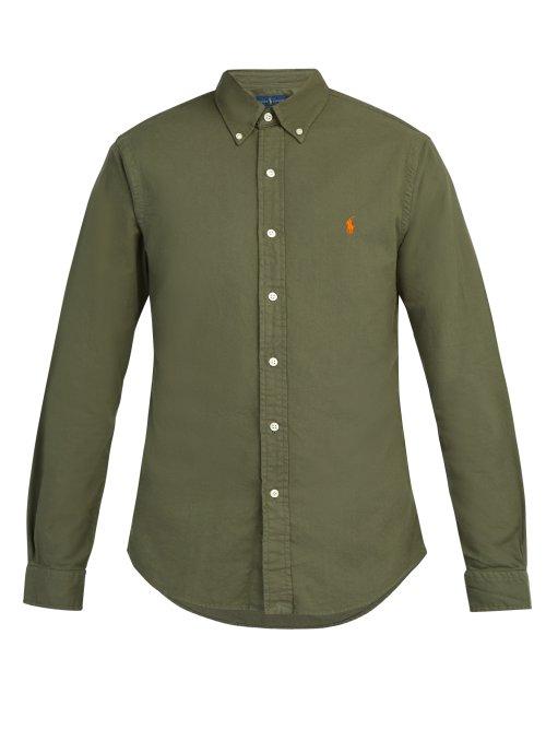 Matchesfashion.com Polo Ralph Lauren - Slim Fit Cotton Shirt - Mens - Khaki