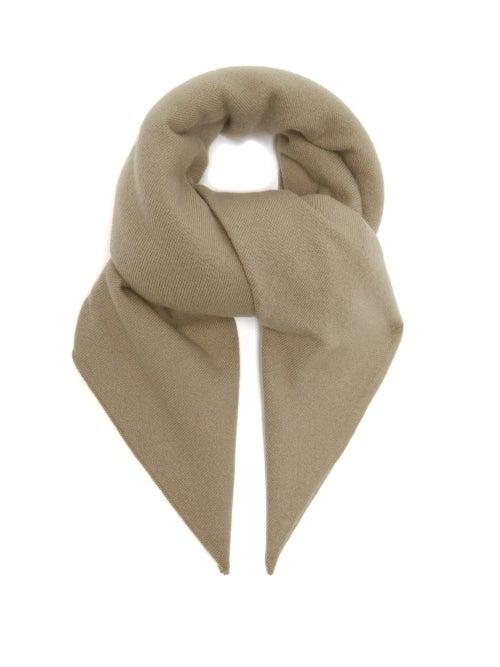 Matchesfashion.com Extreme Cashmere - Rolled Edge Cashmere Blend Scarf - Womens - Beige