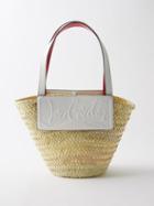 Christian Louboutin - Loubishore Straw Basket Bag - Womens - Beige White