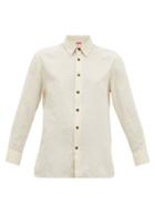 Matchesfashion.com Solid & Striped - Button-through Cotton-blend Shirt - Womens - Cream