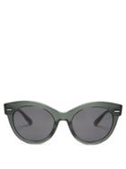 Matchesfashion.com The Row - X Oliver Peoples Georgica Cat-eye Sunglasses - Womens - Green