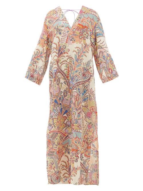 Matchesfashion.com Etro - Paisley-print Crepe Kaftan - Womens - Multi