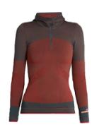 Adidas By Stella Mccartney Essentials Seamless Hooded Base-layer Top