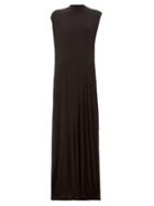 Matchesfashion.com Balenciaga - Sleeveless Draped Jersey Gown - Womens - Black
