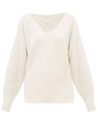 Matchesfashion.com See By Chlo - V Neck Wool Blend Sweater - Womens - Ivory