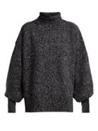Matchesfashion.com The Row - Pheliana Roll Neck Cashmere Sweater - Womens - Navy Multi