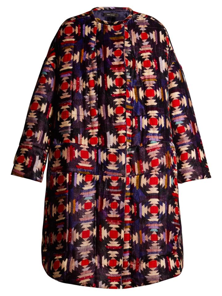 Isabel Marant Tao Quilted-velvet Coat