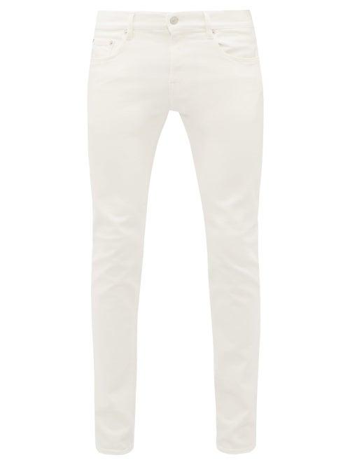 Matchesfashion.com Jeanerica Jeans & Co. - Slim Fit Cotton Blend Jeans - Mens - White