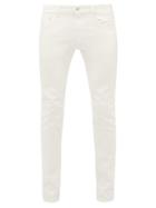 Matchesfashion.com Jeanerica Jeans & Co. - Slim Fit Cotton Blend Jeans - Mens - White