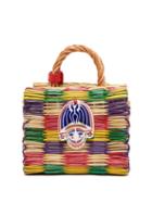 Matchesfashion.com Heimat Atlantica - Love Ceramic Charm Straw Bag - Womens - Multi