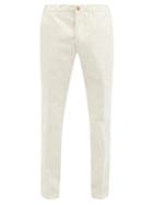 Matchesfashion.com Altea - Dumbo Cotton-blend Twill Trousers - Mens - Ivory