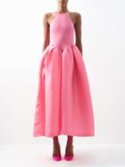 Marques'almeida - Taffeta-skirt Organic Cotton-blend Dress - Womens - Pink