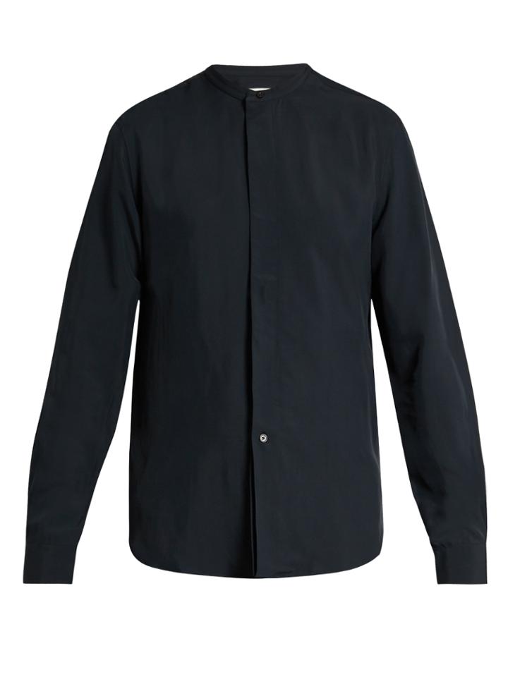 Lemaire Mandarin-collar Twill Shirt