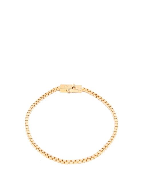 Matchesfashion.com Tom Wood - Gold-vermeil Box-chain Bracelet - Mens - Gold