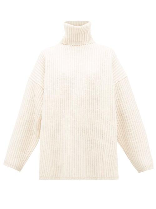 Matchesfashion.com Acne Studios - Disa Roll Neck Wool Sweater - Womens - Ivory