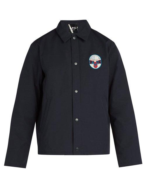 Matchesfashion.com A.p.c. - Saul Gabardine Jacket - Mens - Navy