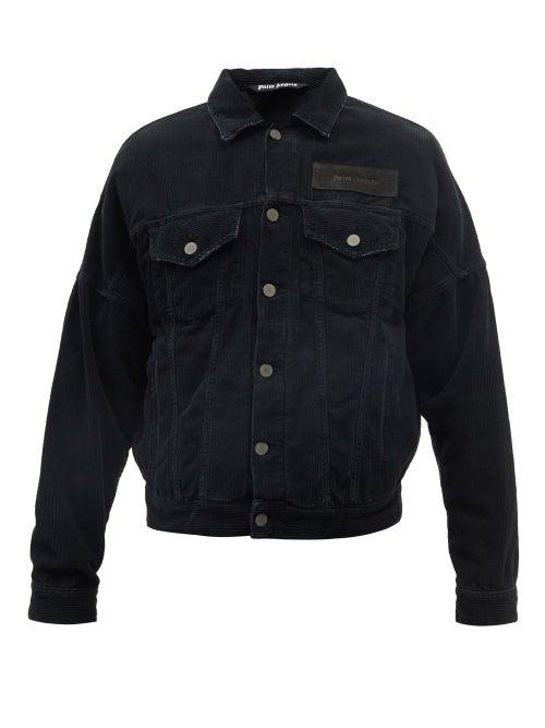 Palm Angels - Logo-patch Cotton-corduroy Jacket - Mens - Black