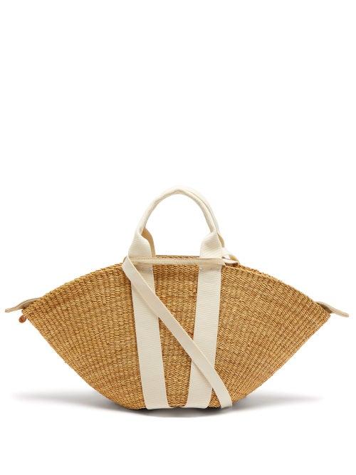 Muu - Panier G Straw Tote Bag - Womens - Ivory Multi