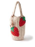 Jw Anderson - Shopper Hand-crocheted Cotton Tote Bag - Womens - Cream Multi