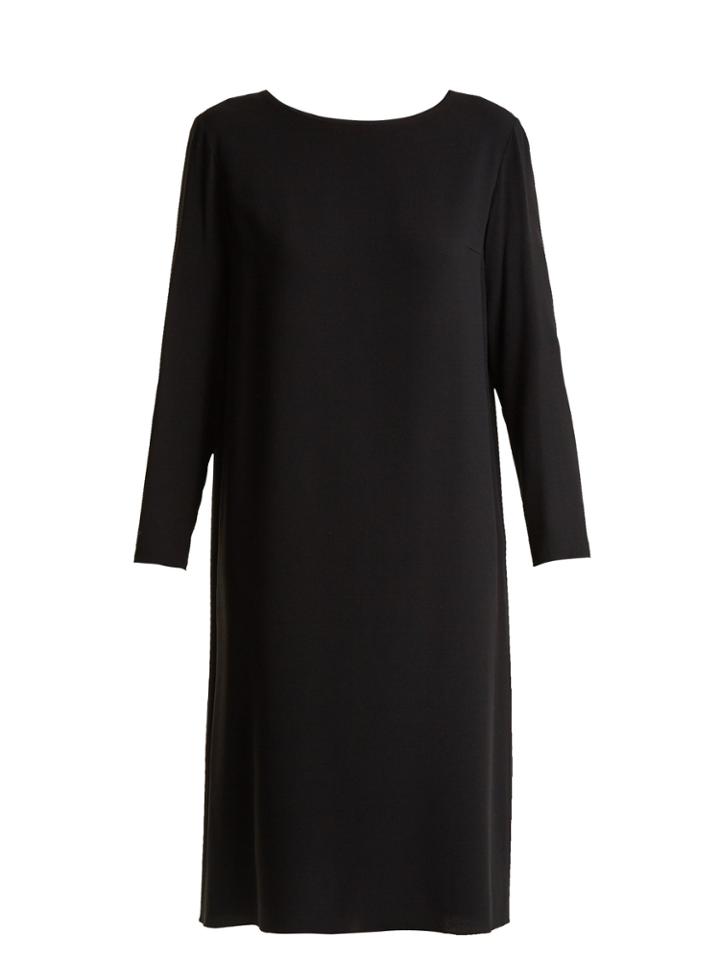 The Row Larina Crepe Tunic Dress