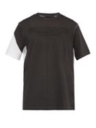 Matchesfashion.com Helmut Lang - Two Tone Cotton Jersey T Shirt - Mens - White Black