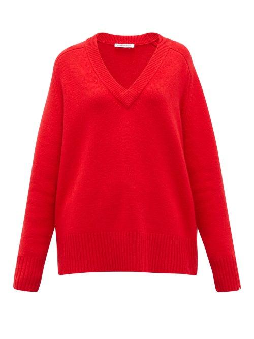 Matchesfashion.com Extreme Cashmere - No.124 Vital Stretch-cashmere Sweater - Womens - Red