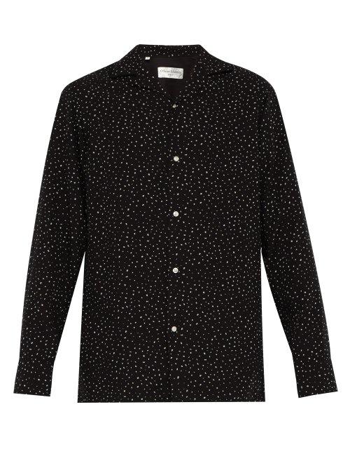 Matchesfashion.com Officine Gnrale - Dario Dot Print Shirt - Mens - Black Multi