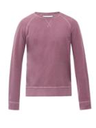 Matchesfashion.com Officine Gnrale - Clement Crew-neck Cotton-jersey Sweatshirt - Mens - Purple