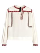 Isabel Marant Étoile Cabella Embroidered Peasant Blouse