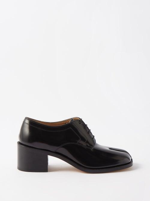 Maison Margiela - Tabi Split-toe Leather Shoes - Womens - Black