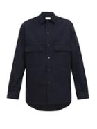 Matchesfashion.com Raey - Chest Pocket Cotton Shirt - Mens - Navy