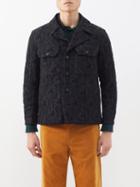 Sasquatchfabrix. - Jah Lion Quilted Textured-jacquard Jacket - Mens - Black