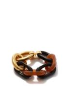 Marni - Contrasting Chain Bracelet - Womens - Brown Multi