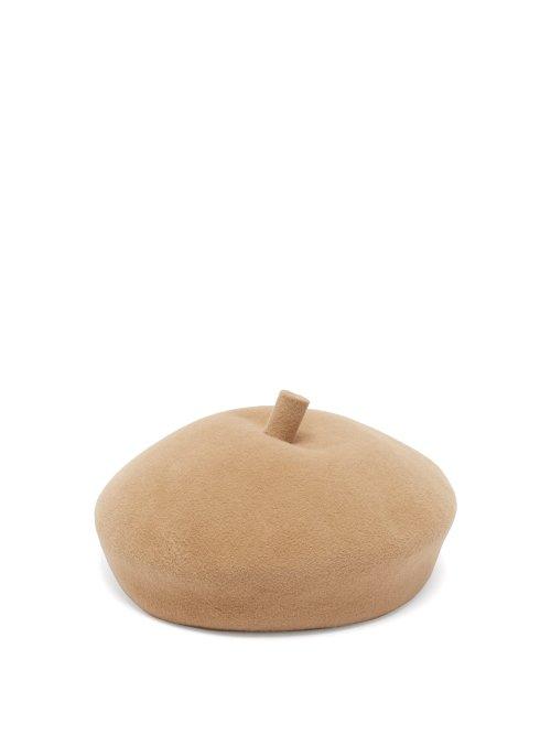 Matchesfashion.com Lola Hats - Frenchy Felt Beret - Womens - Camel