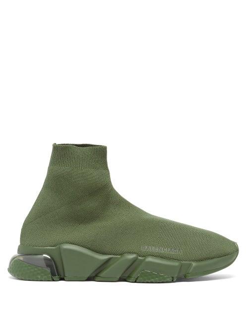 Matchesfashion.com Balenciaga - Speed Clear Runner Trainers - Mens - Khaki