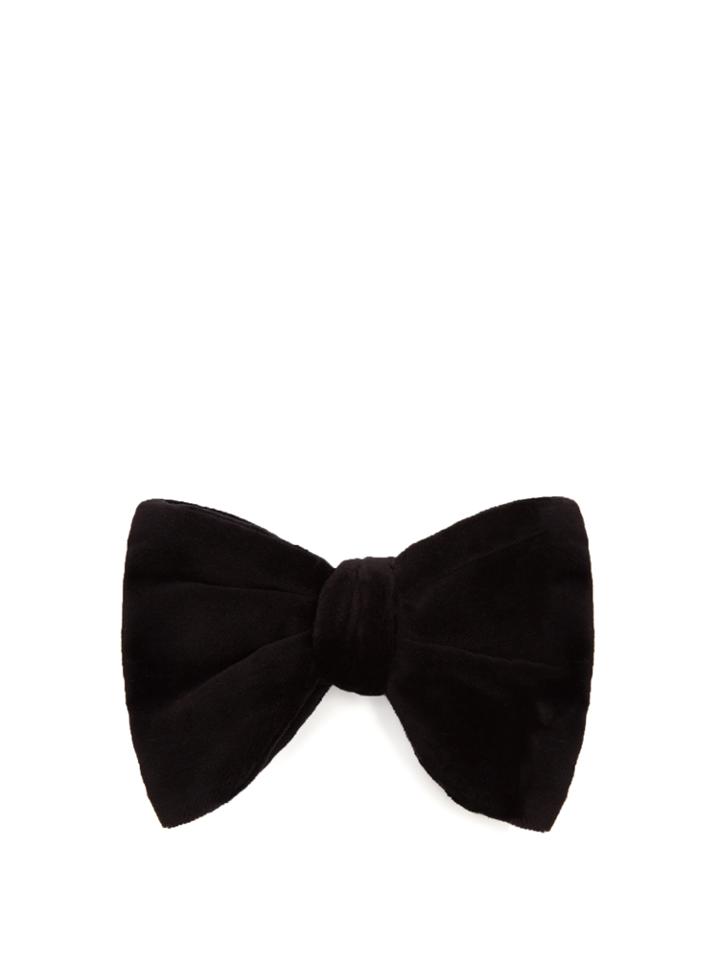 Bottega Veneta Velvet Bow Tie