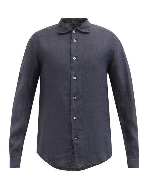 Barena Venezia - Telino Linen Shirt - Mens - Navy