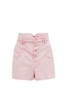 Matchesfashion.com Isabel Marant - Diroysr High-rise Denim Shorts - Womens - Light Pink