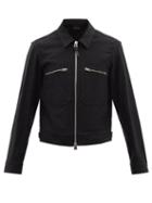 Tom Ford - Zip-pocket Brushed-cotton Jacket - Mens - Black