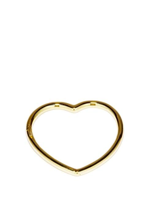 Ladies Fine Jewellery Yvonne Lon - 9kt Gold Heart Cuff - Womens - Yellow Gold