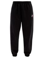 Matchesfashion.com Balenciaga - Gym Wear Logo Cotton-jersey Track Pants - Mens - Black