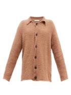 Our Legacy - Spread-collar Cotton Cardigan - Mens - Beige