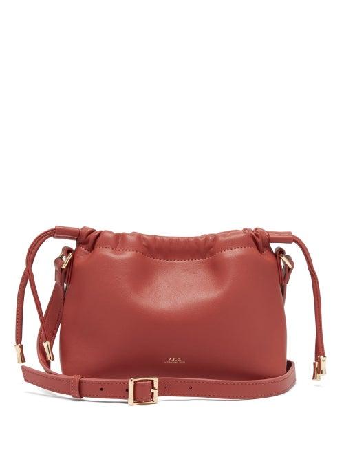 A.p.c. - Ninon Mini Faux-leather Cross Body Bag - Womens - Red