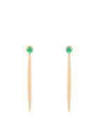 Matchesfashion.com Ileana Makri - Grass Emerald & 18kt Gold Earrings - Womens - Gold