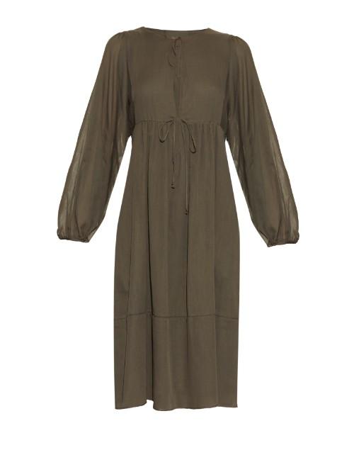 Loup Charmant Goa Self-tie Neck Midi Dress