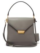 Matchesfashion.com Prada - Envelope Flap Leather Handbag - Womens - Grey