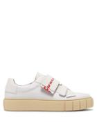 Matchesfashion.com Primury - Scratch Fragile Print Leather And Canvas Trainers - Mens - White Multi