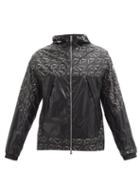 Moncler - Gidayu Logo-print Nylon Hooded Jacket - Mens - Dark Grey