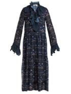 See By Chloé Floral-print Ruffled-trim Dress