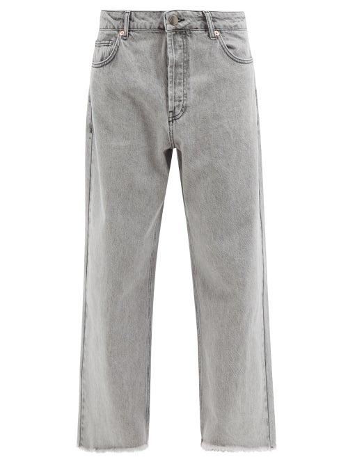 Raey - Gait Organic-cotton Super Wide-leg Jeans - Womens - Light Grey